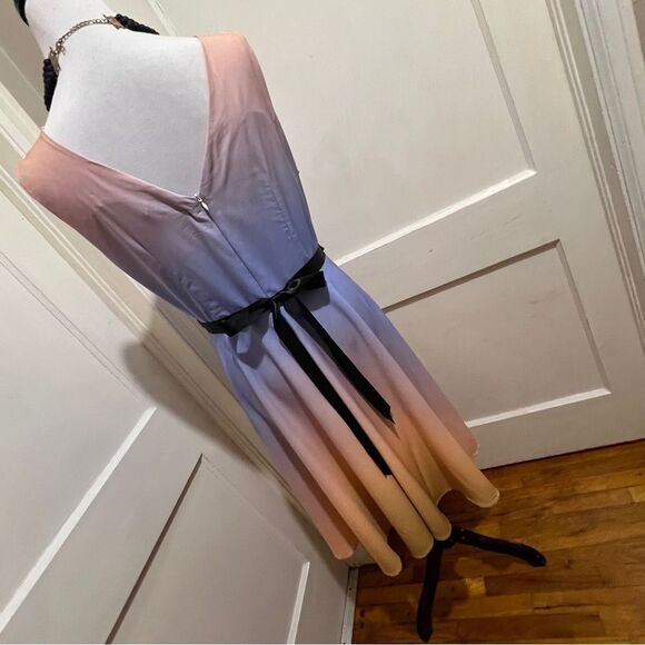 Sucrefas Purple Ombre V-Neck Sheath Dress Women's XL - Picture 4 of 12